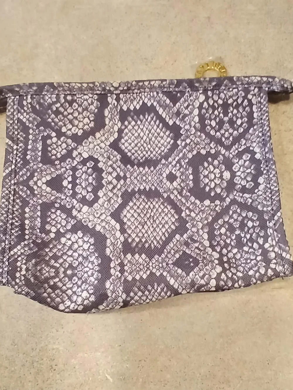 Estee Lauder Snake-Print Cosmetic Pouch -